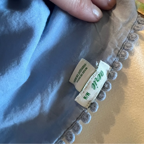 aerie Light Blue Eyelet Tiered Mini Dress - Picture 3 of 3